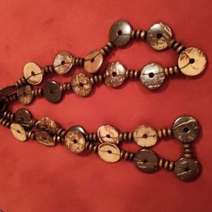Coconut shell necklace
